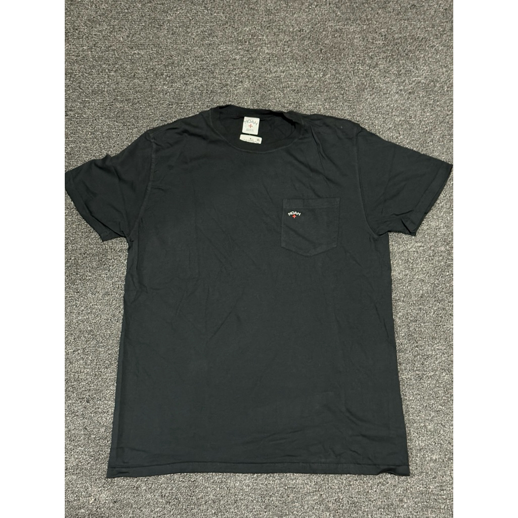 Noah Core Logo Cotton Pocket T-Shirt Black