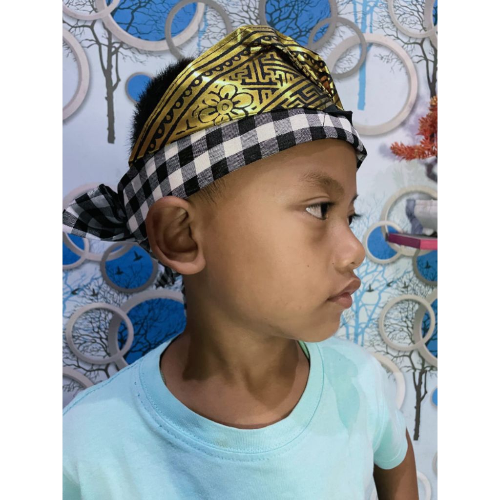 udeng prada bali /udeng bali setengah jadi bisa untuk AKAN/DEWASA