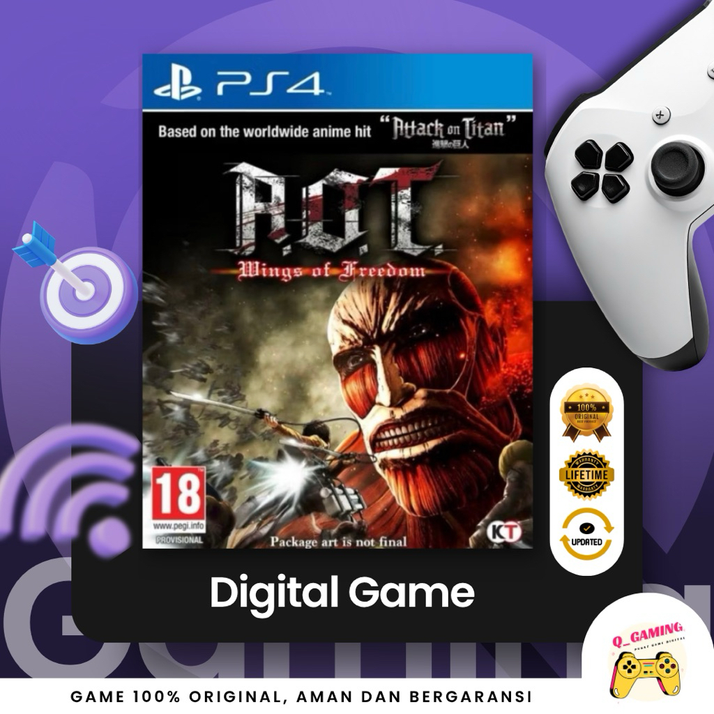 Attack On Titan Full Game (PS4 & PS5) Digital Download Activated