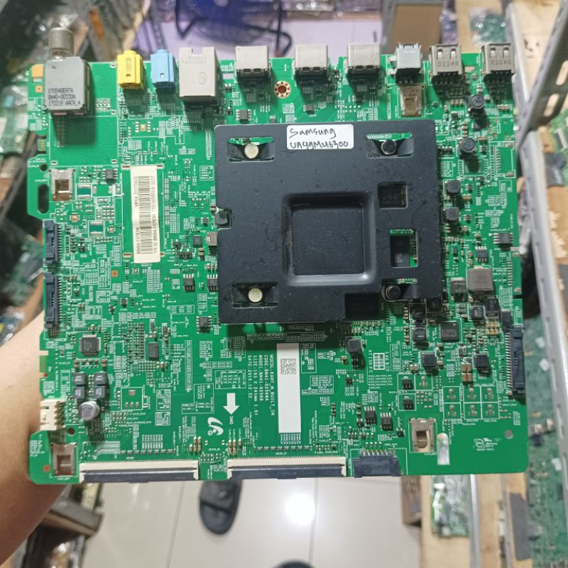 MB led tv Samsung ua49mu6300 - PSU led tv Samsung ua49mu6300 - 1set MB + PSU satu paket - mesin tv l