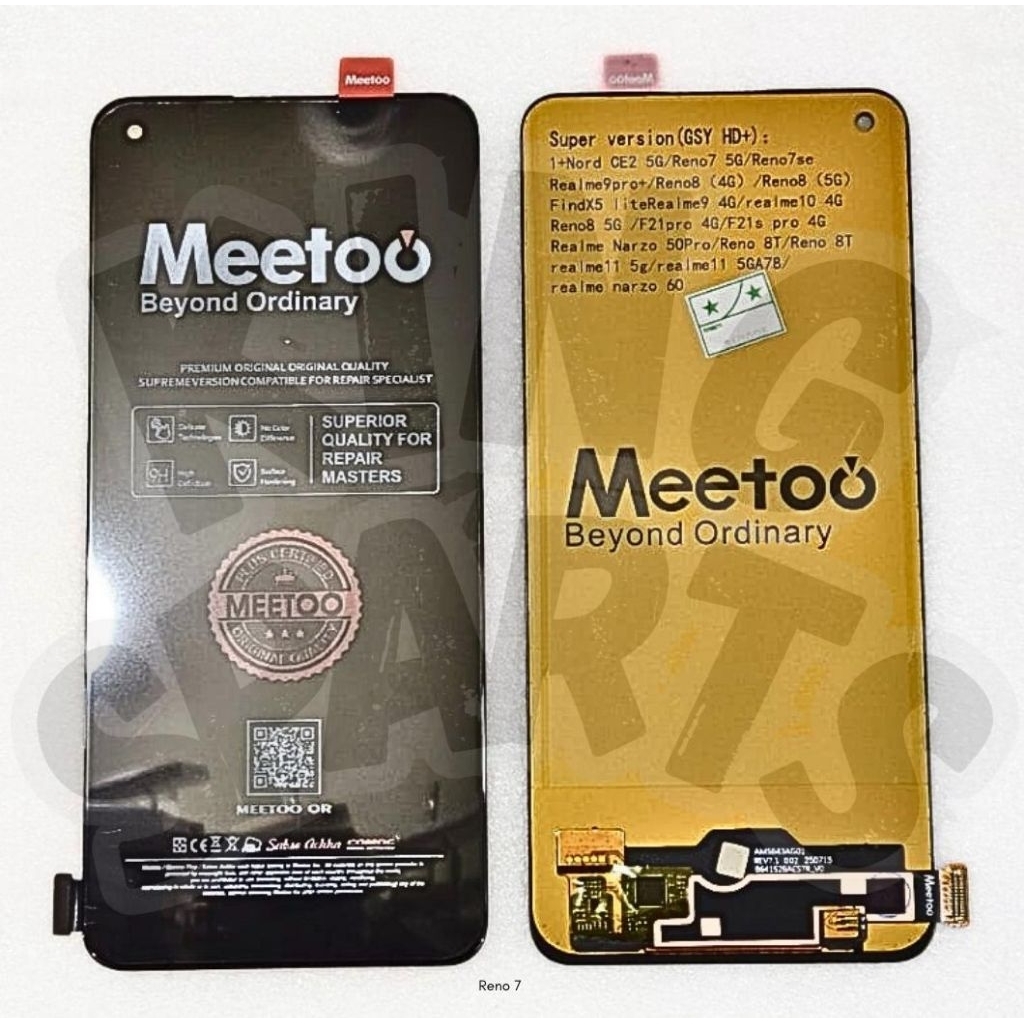 MEETOO LCD TOUCHSCREEN RENO 7 4G / 5G / RENO 8T 4G / RENO 8 4G / 5G / OPPO A78 4G / REALME 9 / REALM