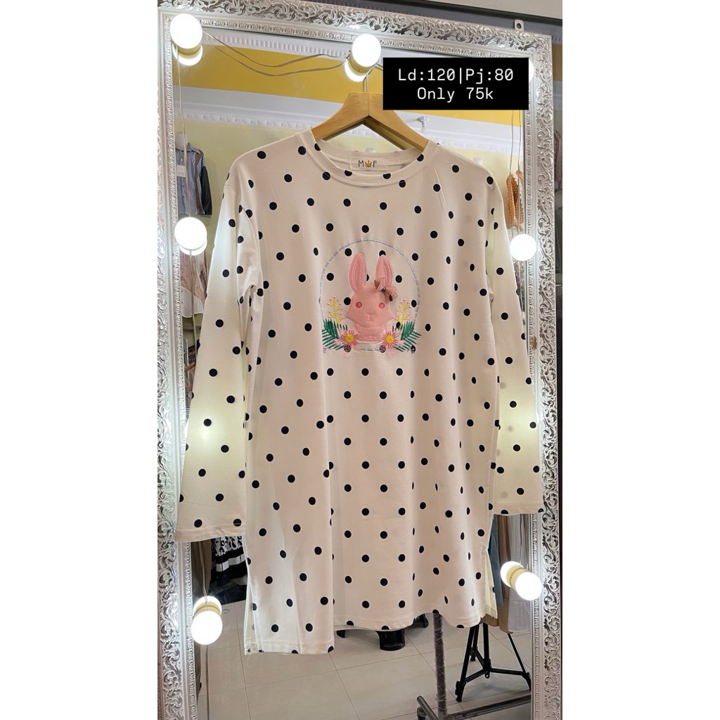 Atasan Wanita polkadot