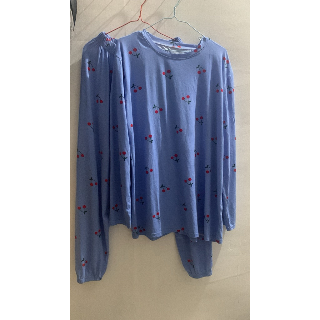 (PL) PIYAMA BAJU TIDUR SLEEP WEAR SET PAJAMAS BAJU PENDEK BAJU PANJANG CELANA PENDEK CELANA PANJANG 
