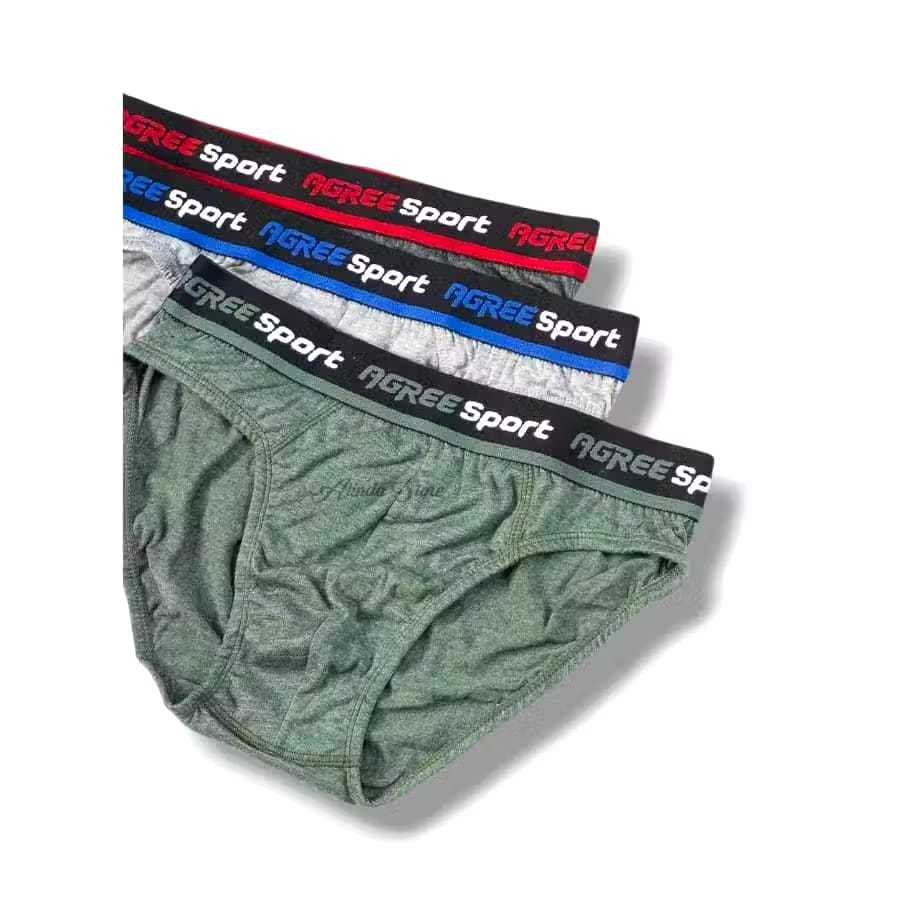 Celana Dalam Pria Agree Sport 3 Pcs / CD Dalam Pria Boxer Sport Jumbo