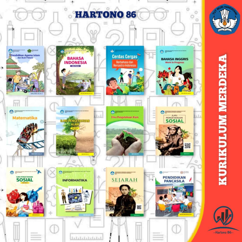Buku paket siswa Untuk SMA/MA/MAK kelas 10 Matematika Bahasa Indonesia Bahasa Inggris PKN Agama isla