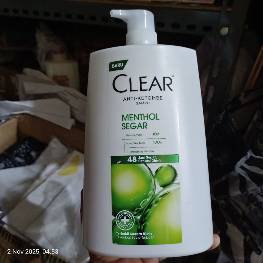 clear menthol shampoo anti ketombe 1200ml