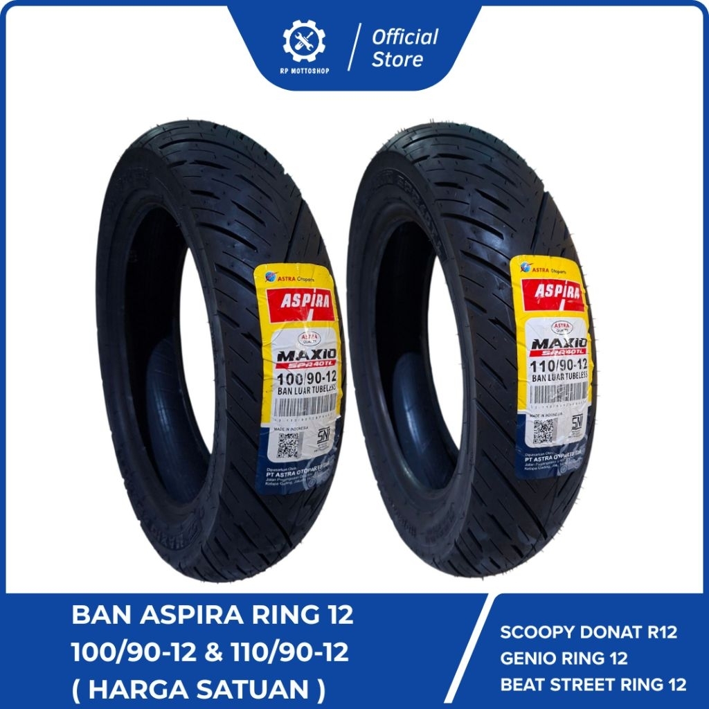 Aspira Ban Tubles Ring 12 Scoopy Donat Genio Beat street new