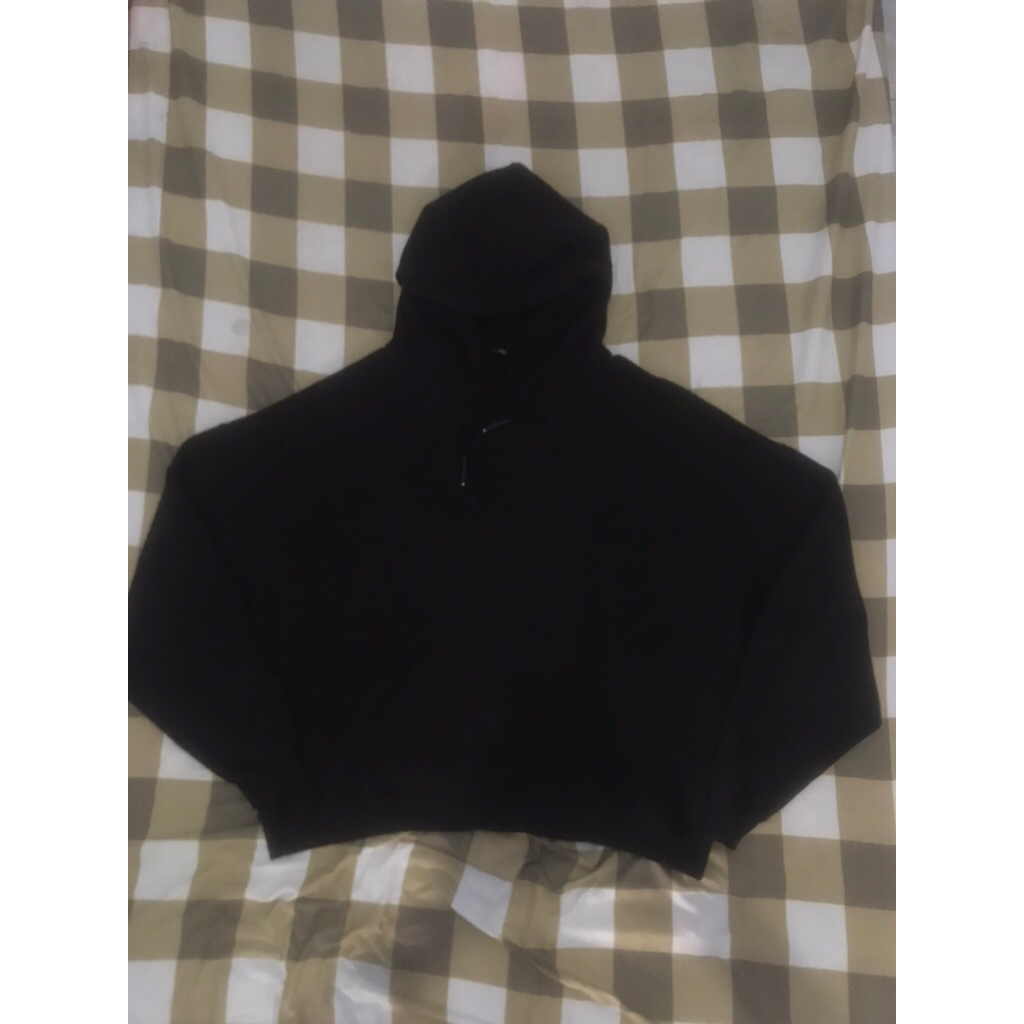 ZARA BLACK BOXY HOODIE