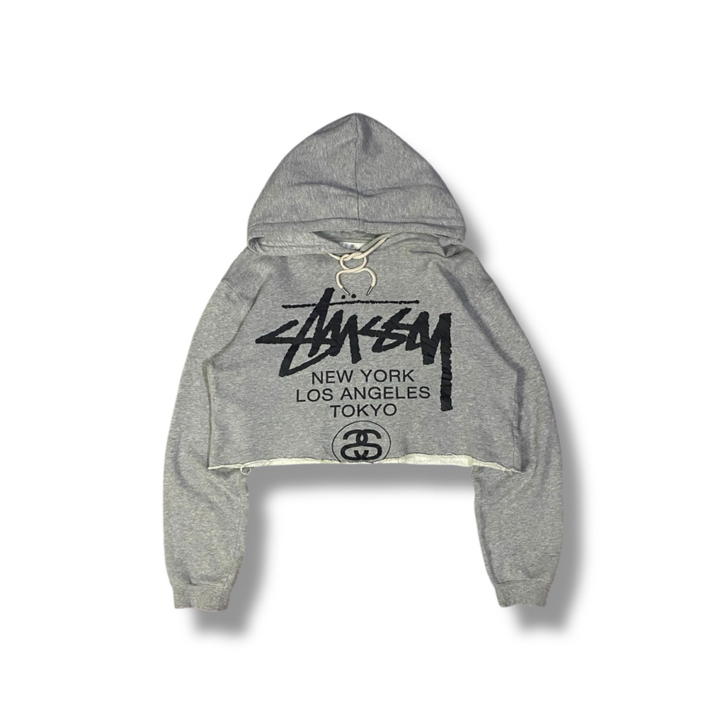 HOODIE STUSSY CROP ORIGINAL 100%