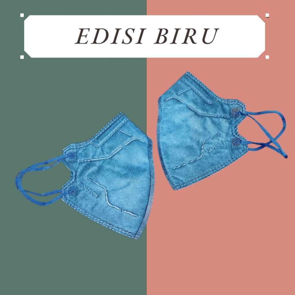 MASKER KN 95 MOUSON WARNA BIRU isi 5pcs