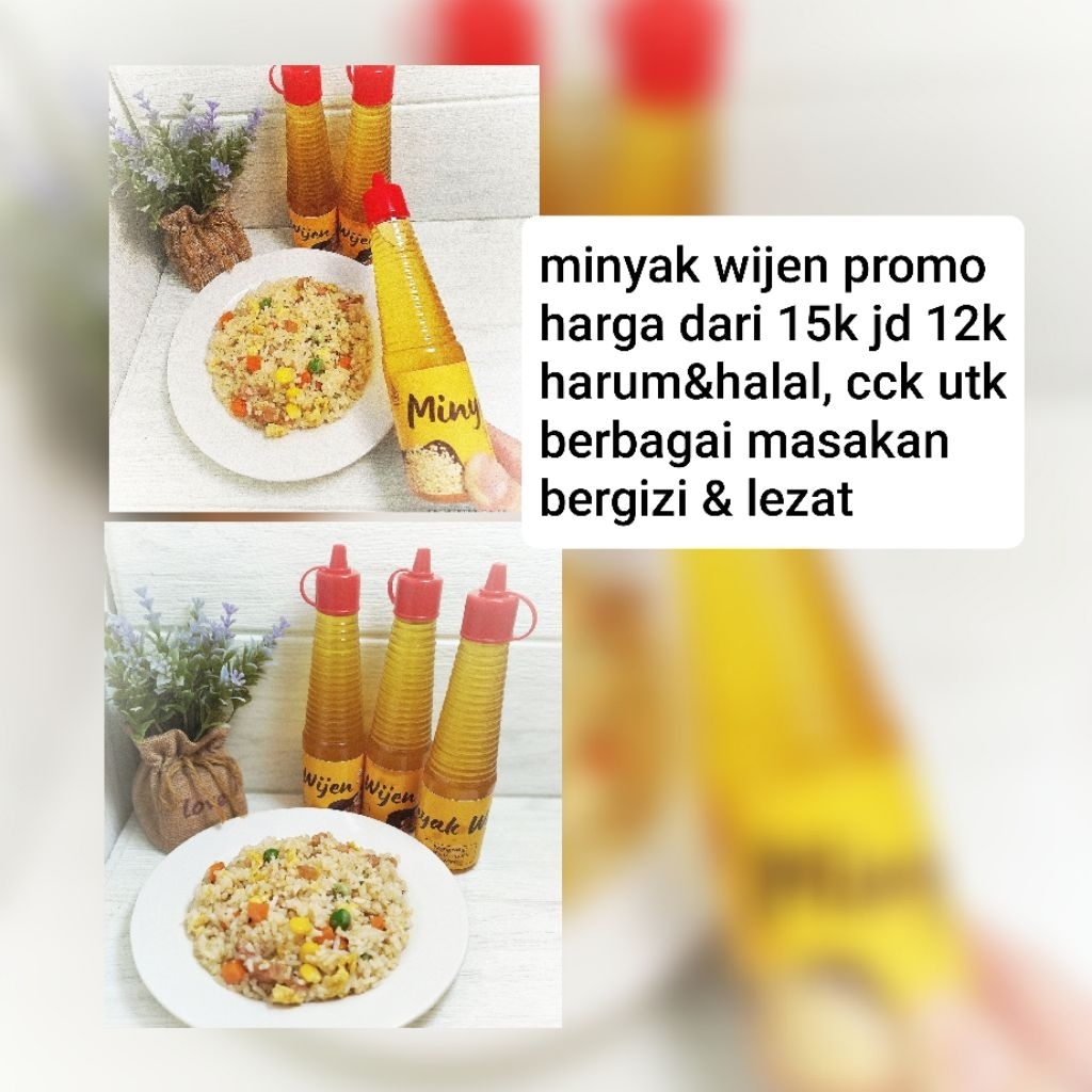 minyak wijen homemade promo/minyak wijen harum pure wijen