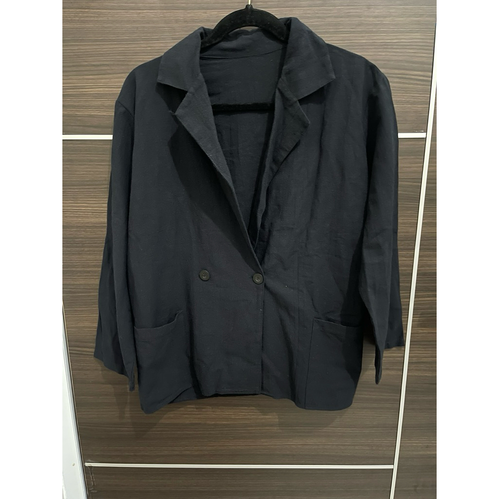 preloved! blazer linen bigsize