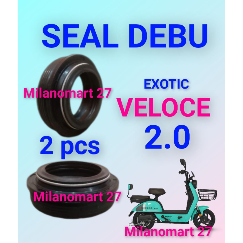 seal debu skok depan exotic veloce 2.0 sil abu shock depan sepeda listrik exotic veloce 2.0