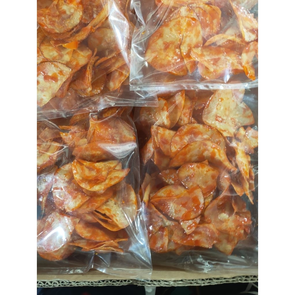 kerupuk ubi kayu pedas manis