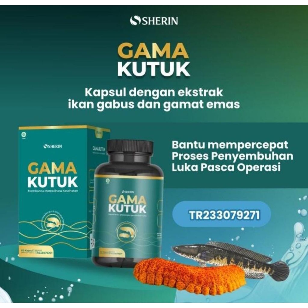 KAPSUL IKAN GABUS GAMAT EKSTRAK KUTUK BPOM ISI 60 KAPSUL