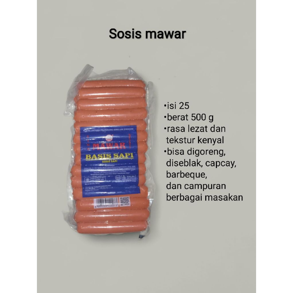 Sosis sapi mawar