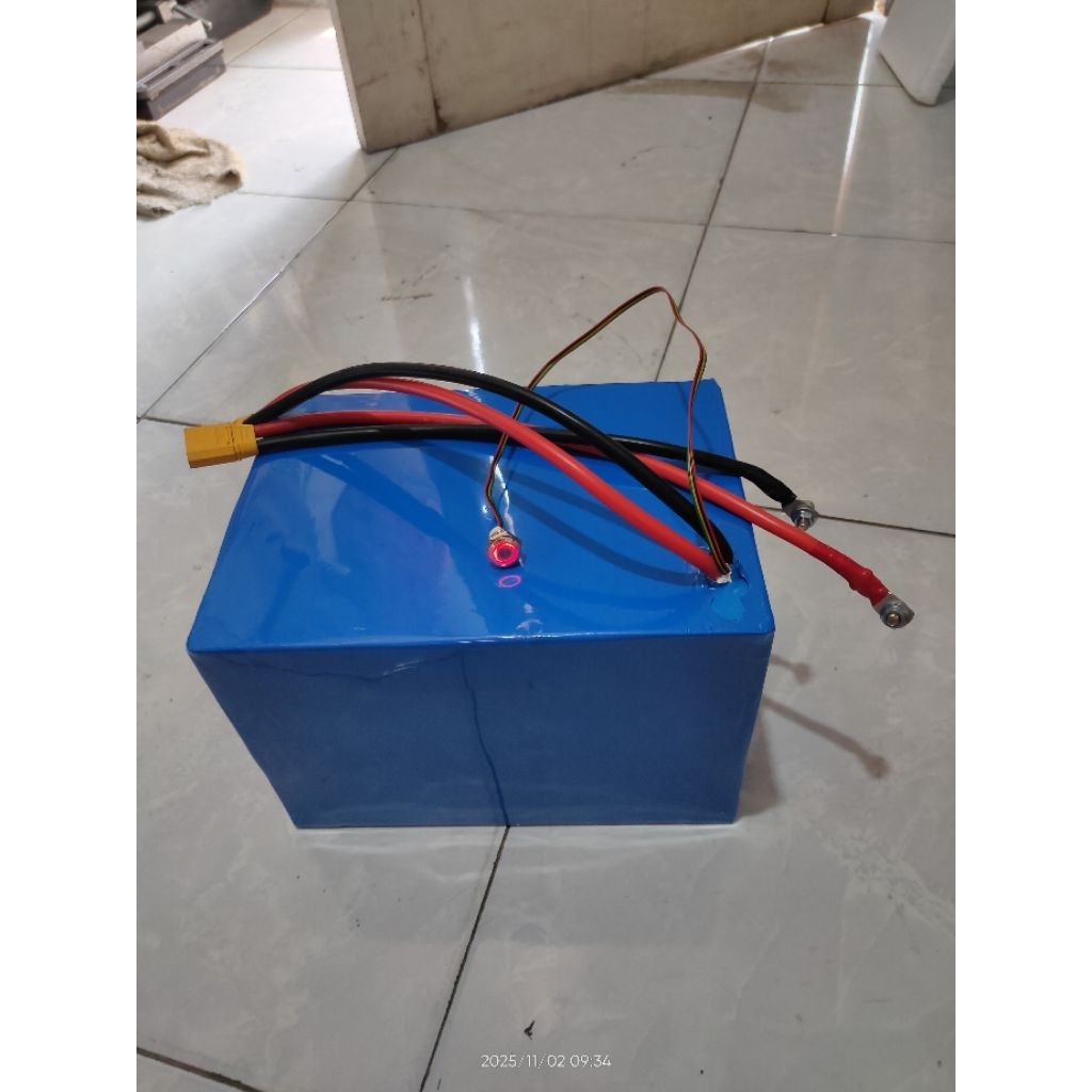 Baterai Battery motor listrik Lifepo4 60v 22ah, sepeda listrik 48v 15ah