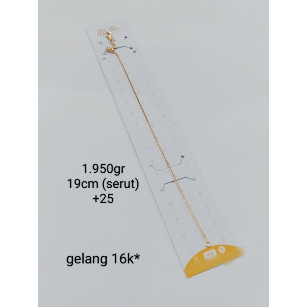 gelang emas 16 karat