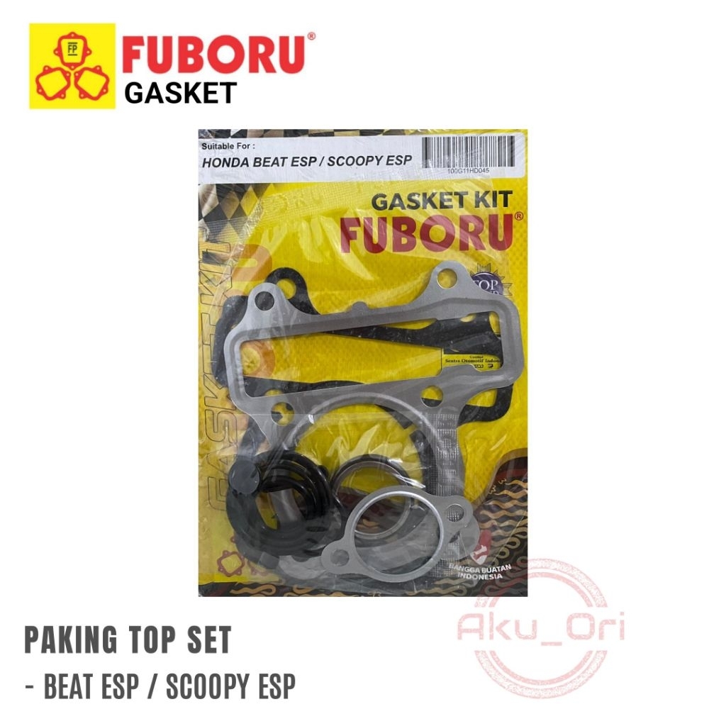 TOP SET BEAT ESP FUBORU paking gasket beat pop scoopy esp