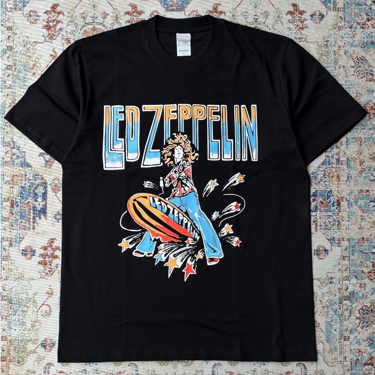 kaos pria original 100% Led Zeppelin - Zeppelin Tshirt Black | Kaos Band 16s
