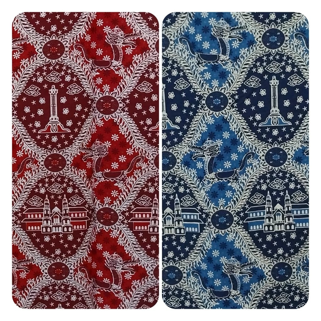 Kain batik print Lawang sewu 1