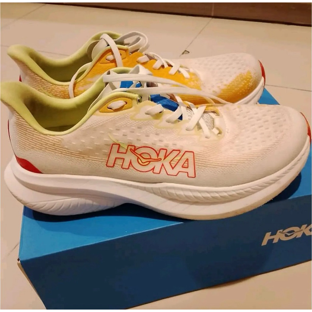 HOKA MACH 6 size 42 WIDE ORIGINAL PRELOVED SECOND SEPATU RUNNING LARI SEPATU