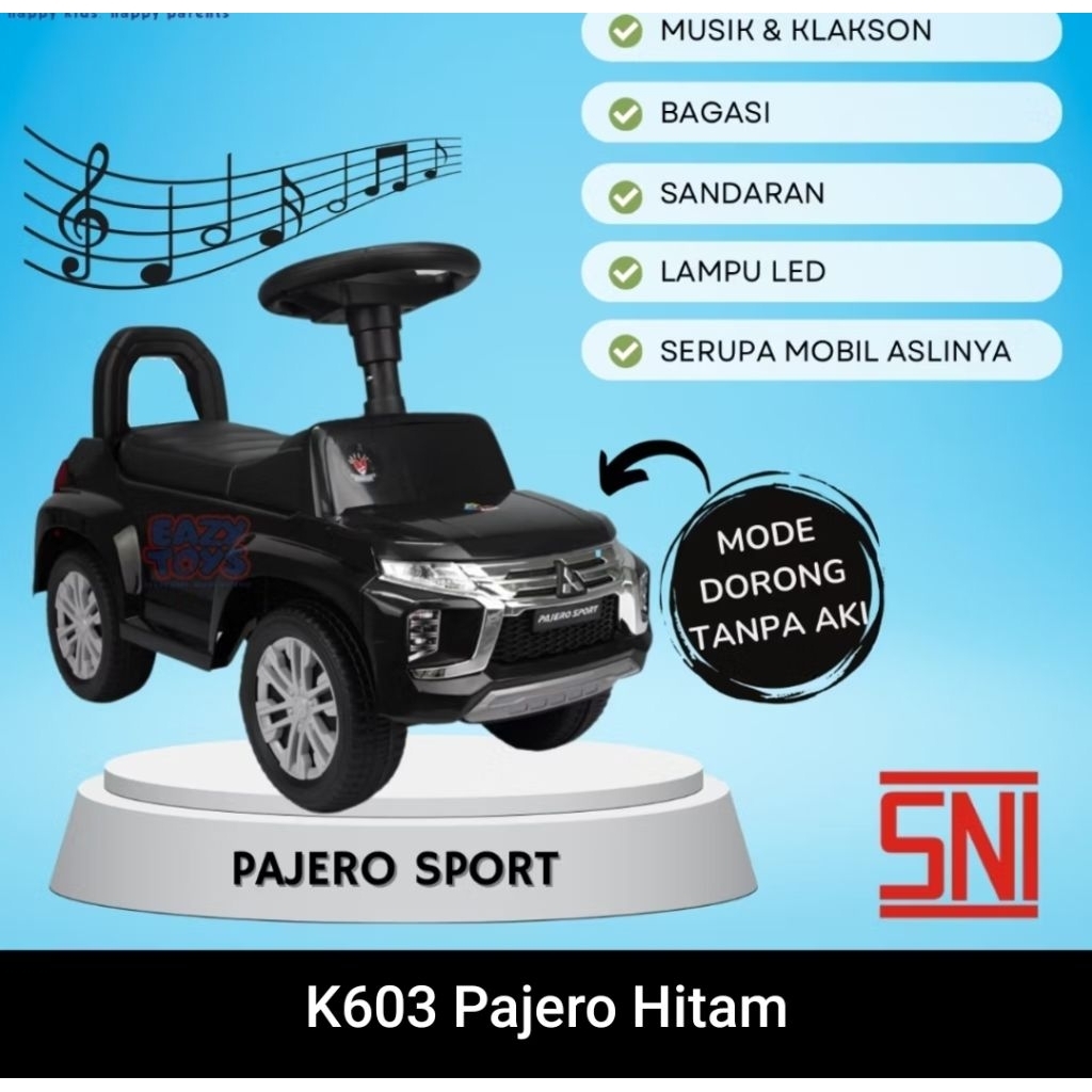 BARU MAINAN MOBIL DORONG ANAK DENGAN MUSIK TANPA AKI