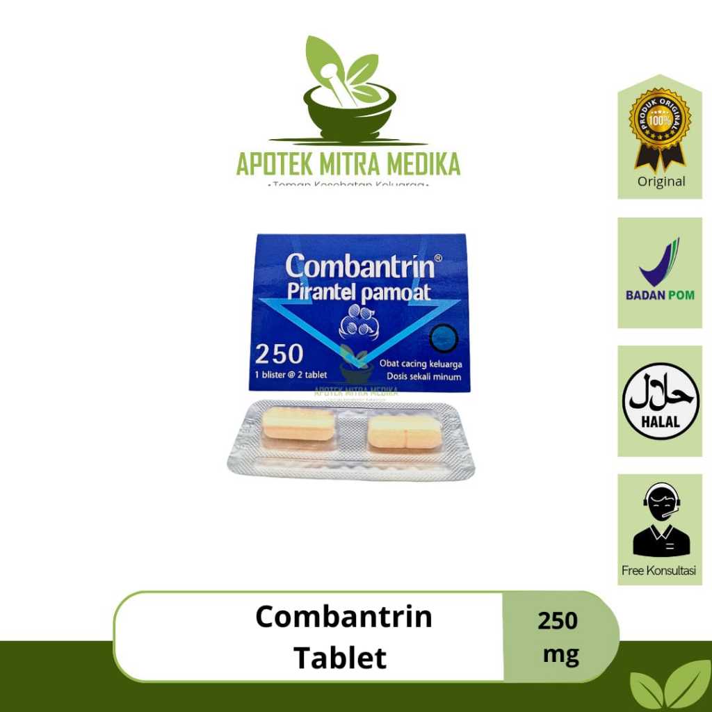 Combantrin 250 mg 2 tablet