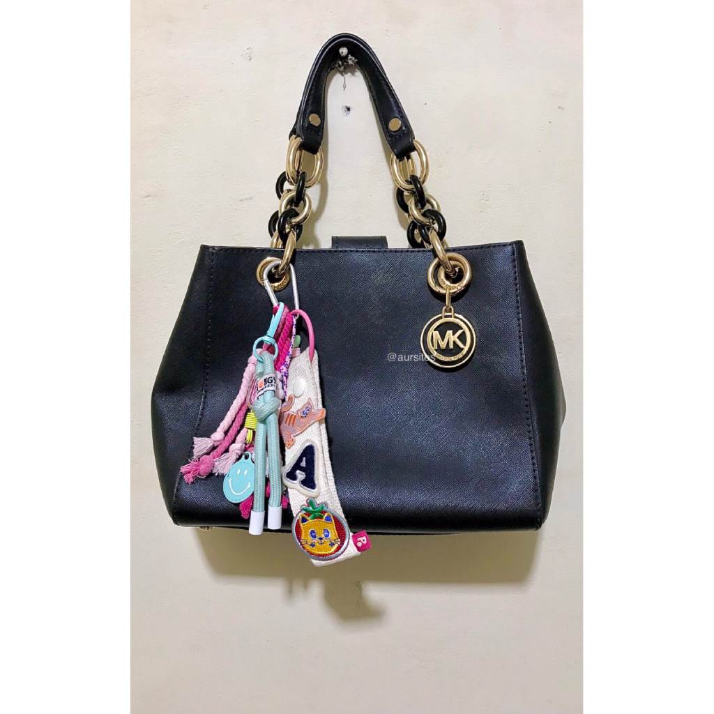 Tas Michael Kors (MK) Cynthia Saffiano Leather Satchel #30F7GCYS1L Original Authentic Shoulder Hand 