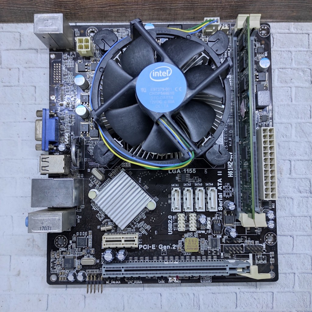 Paketan Proci i5 2400 + Mobo H61 ECS + Ram 8GB DDR3 (Jual Gambling)
