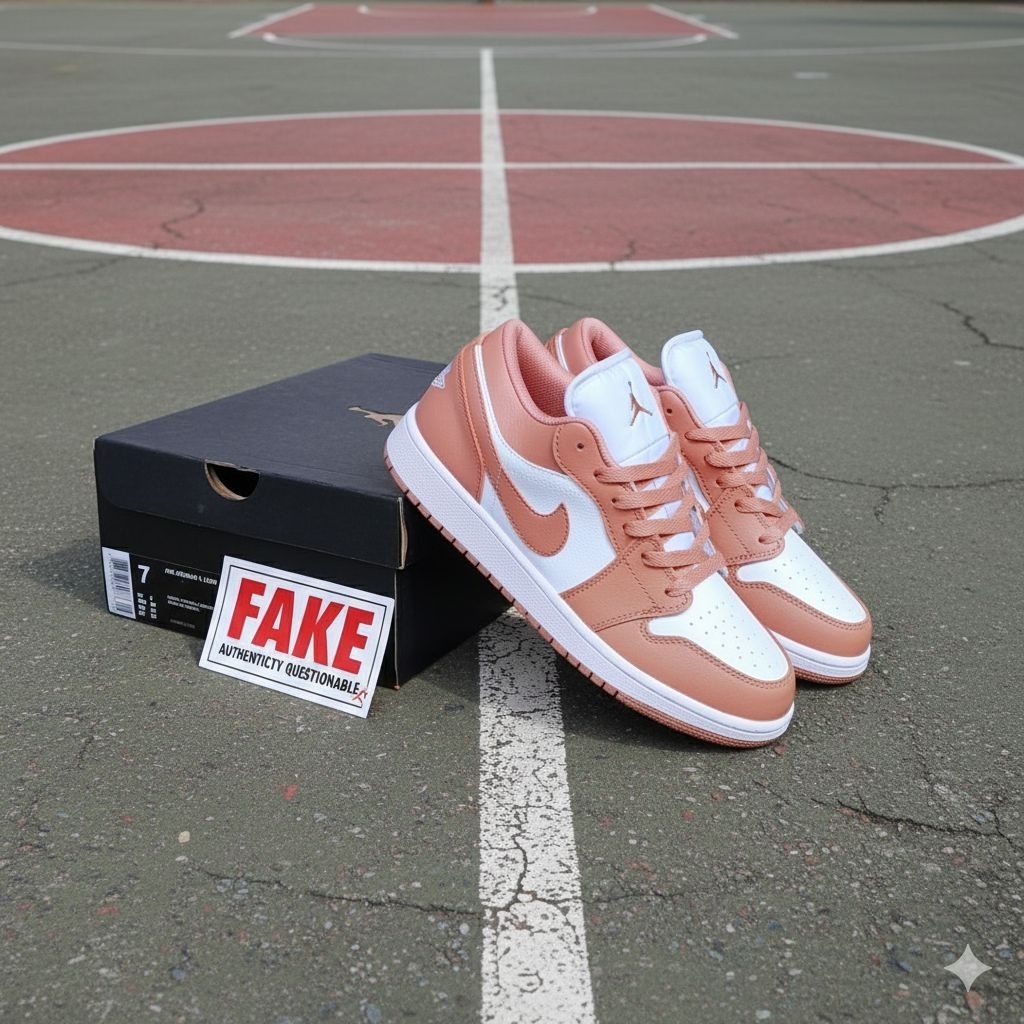 FKSNKRS AJ1 Low Sky orange