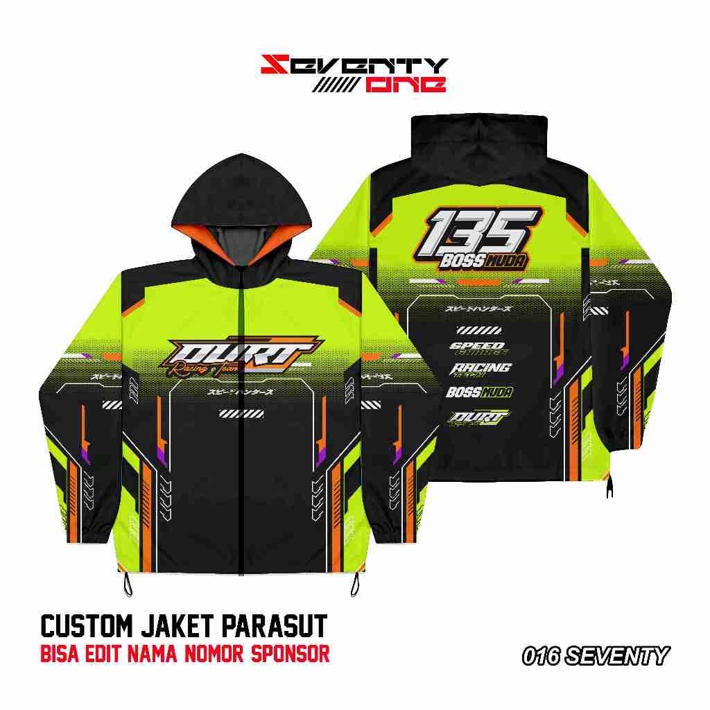 JAKET RACING DESAIN BEBAS REQUEST MOTIF JAKET PARASUT/JAKET RACING