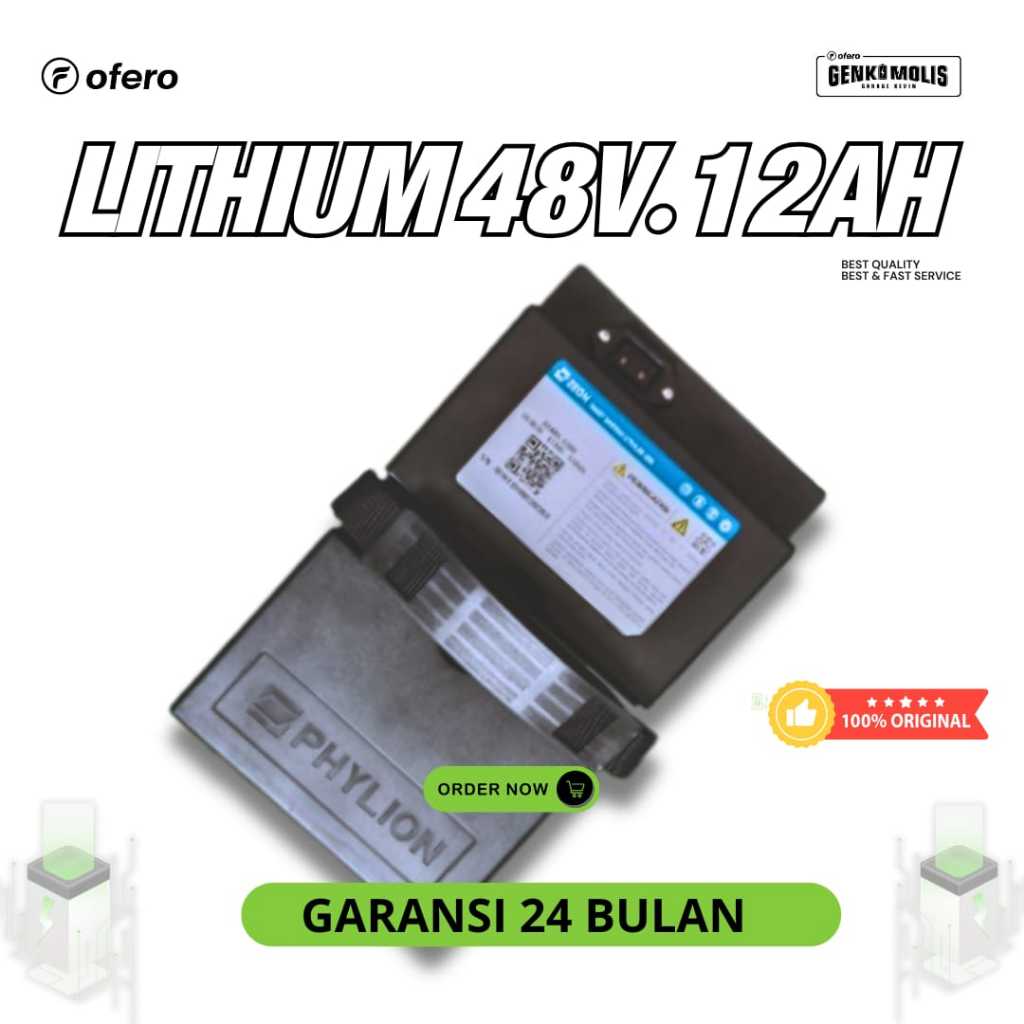 Battery Lithium Phylion 48V12AH,48V20AH