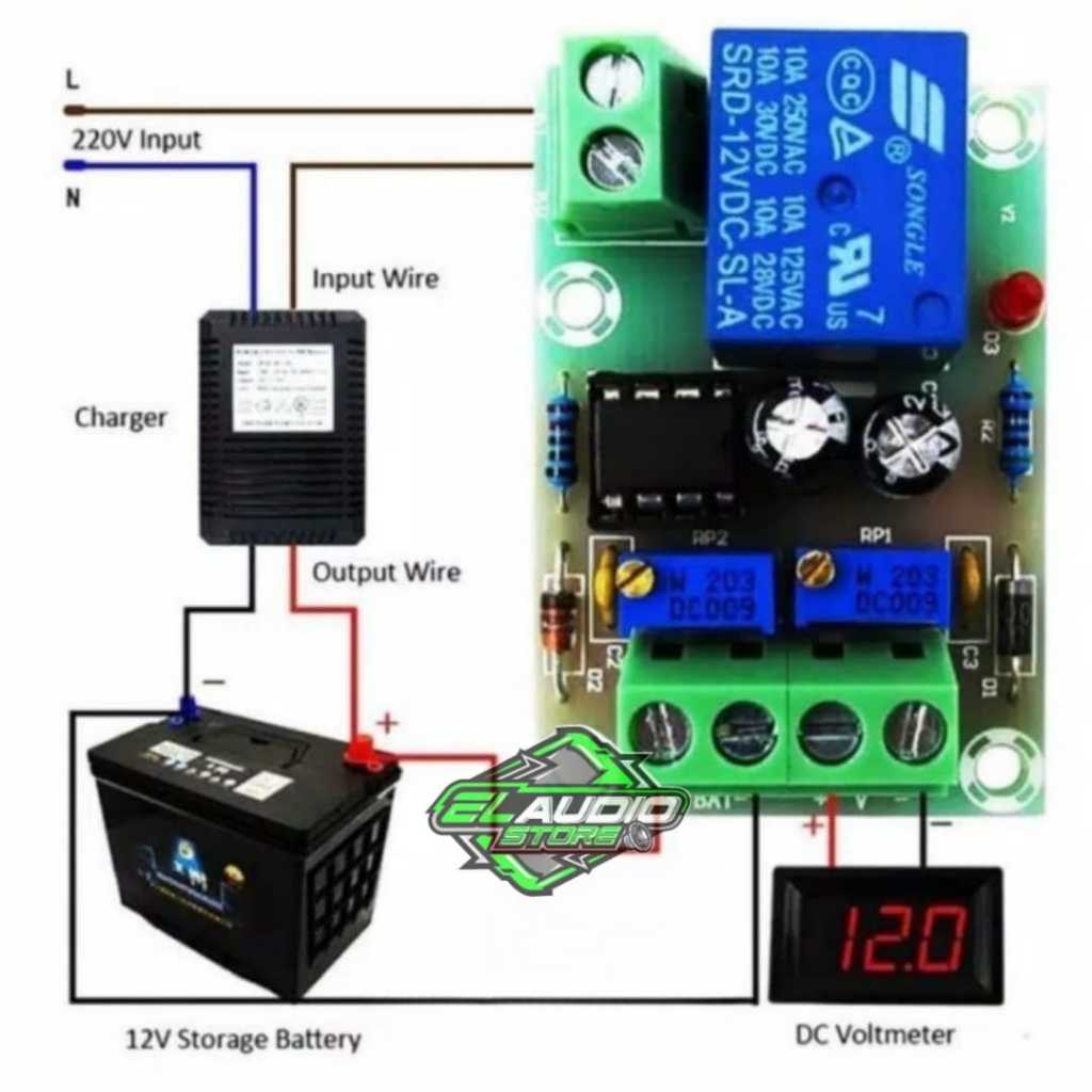 Modul Otomatis Charger Accu / Aki Original