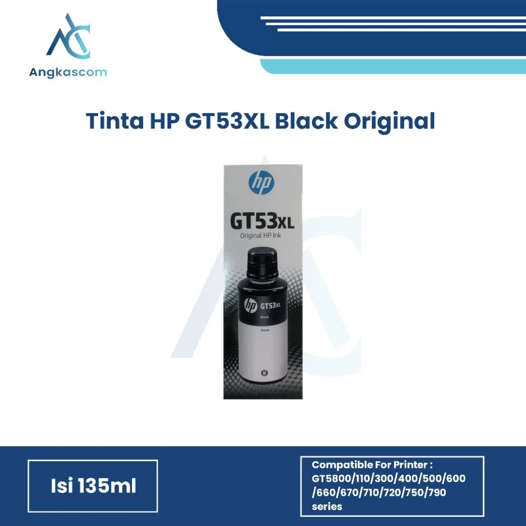Tinta HP GT53XL Black Ink Bottle Original (1VV21AA)