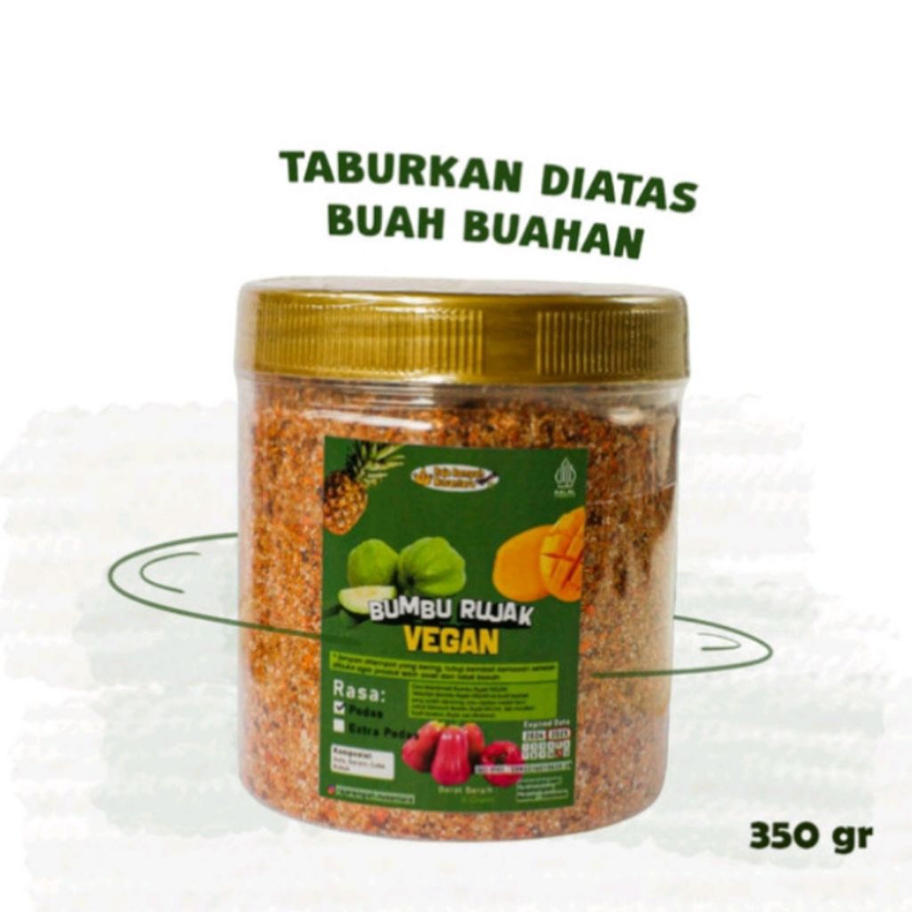 BUMBU RUJAK VEGAN 350gr Bumbu Rujak Buah Nanas Jambu Kristal Mangga