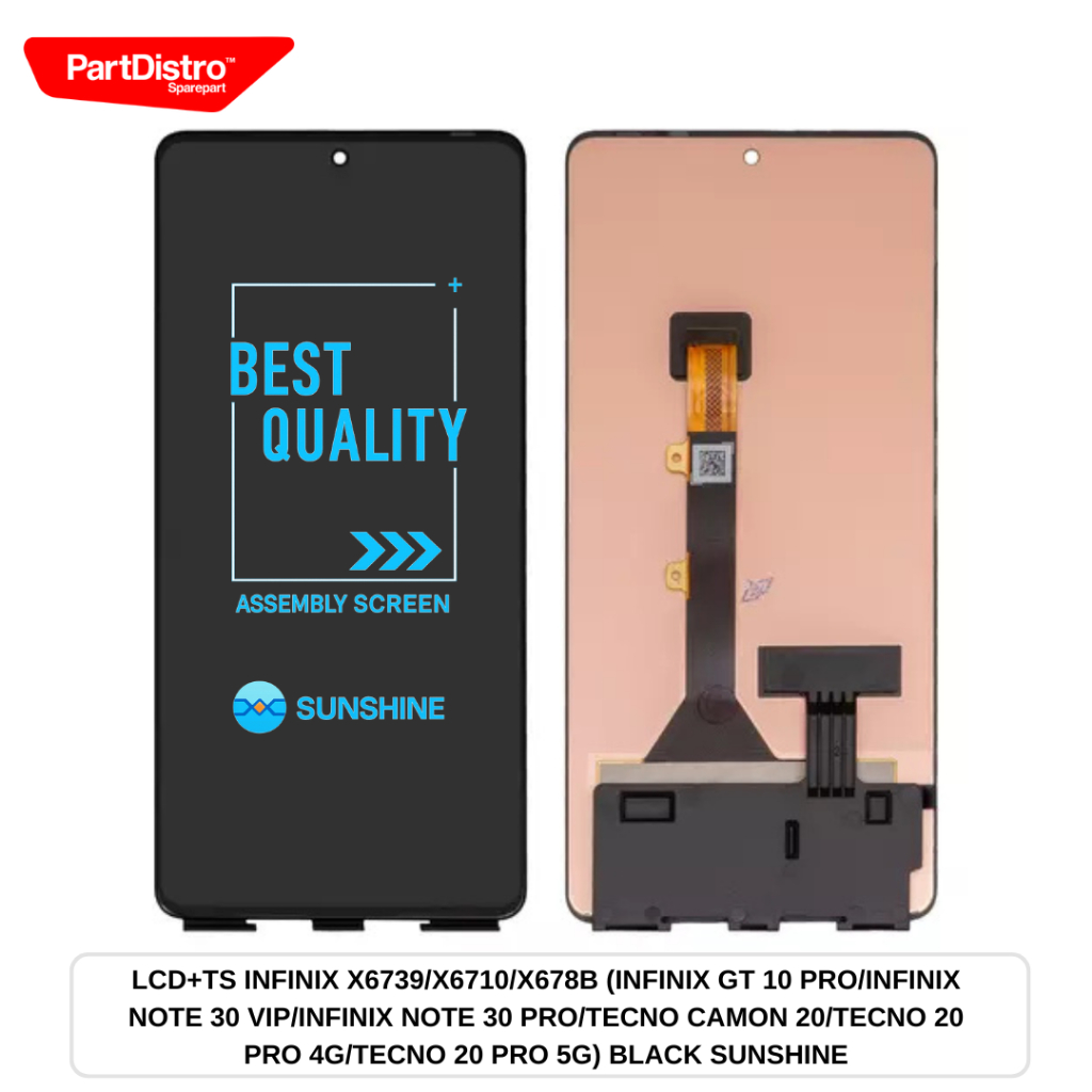 LCD+TS INFINIX X6739/X6710/X678B (INFINIX GT 10 PRO/INFINIX NOTE 30 VIP/INFINIX NOTE 30 PRO/TECNO CA