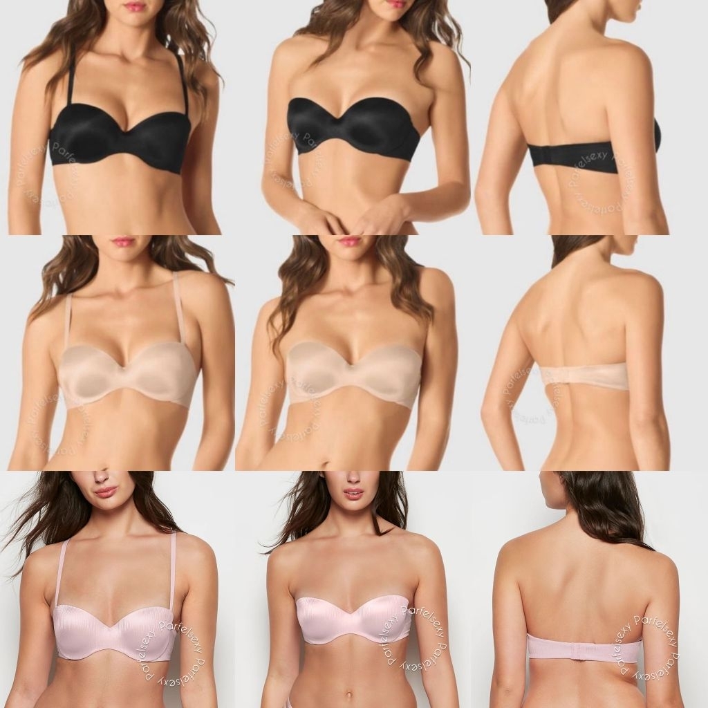 La Senza Strapless Lightly Lined Bra No Push Up ( Tali Bisa Dilepas Pasang ) 32B 34A 34B 34C 36B 36C