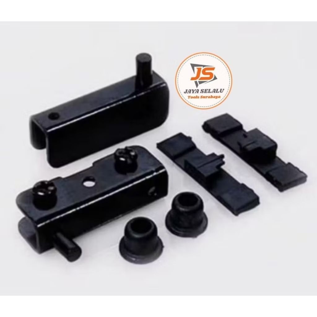 1 PSG : Engsel Pivot Pintu Kaca - Engsel Pintu Jepit Kaca 5 mm (T 86 Besi HITAM)