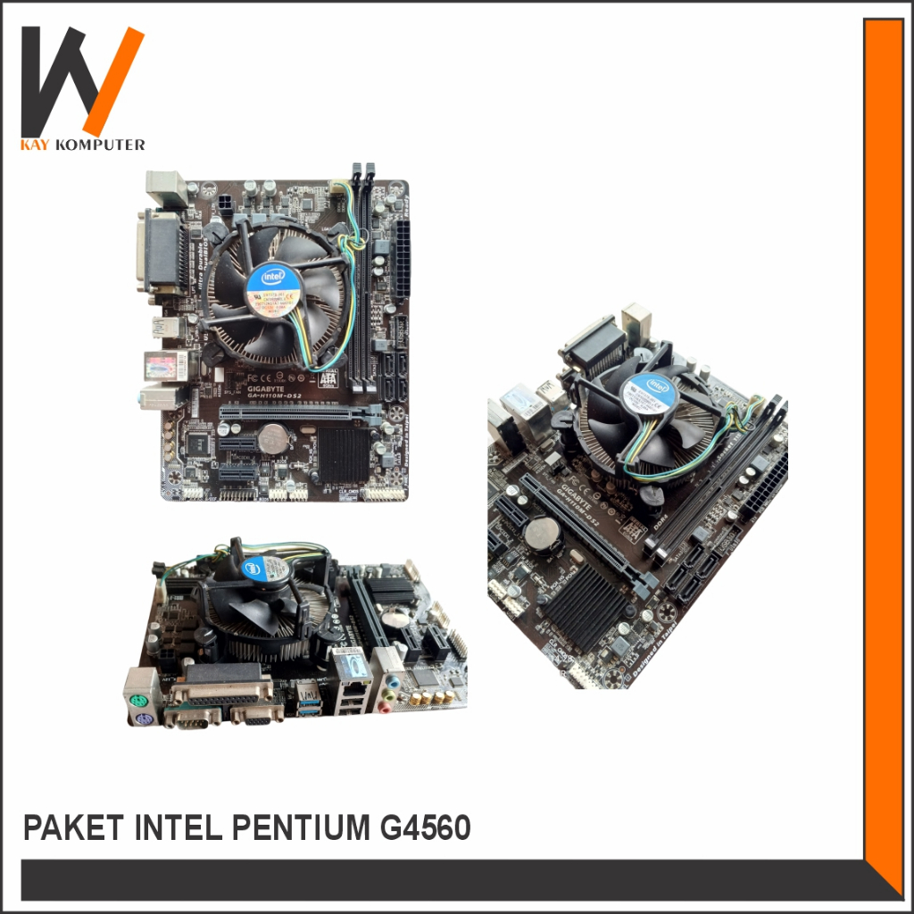 PAKET INTEL PENTIUM G4560 + GIGABYTE H110M