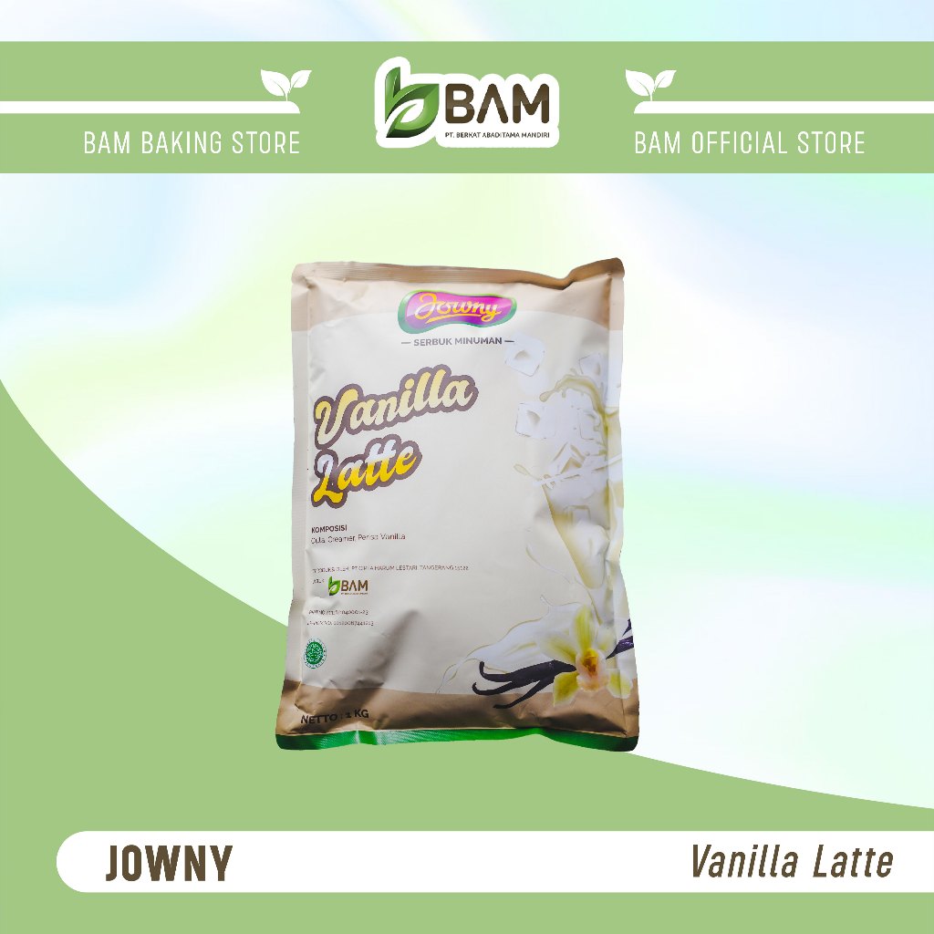 JOWNY VANILLA LATTE 1KG  minuman bubuk (premix) minuman instan