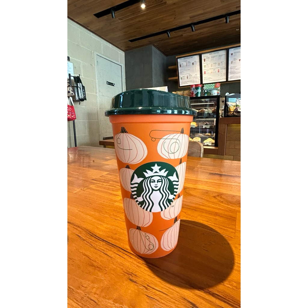 [ORIGINAL] Starbucks Reusable Cup Pumpkin from Starbucks Turkiye 16oz