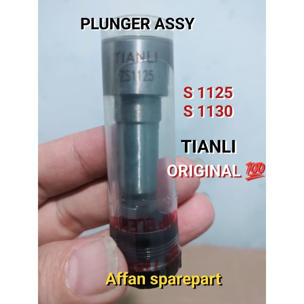 S 1125 / S 1130 PLUNGER ASSY PLUNYER BOSPOM MESIN DIESEL ( 28 PK & 30 PK ) ORIGINAL TIANLI
