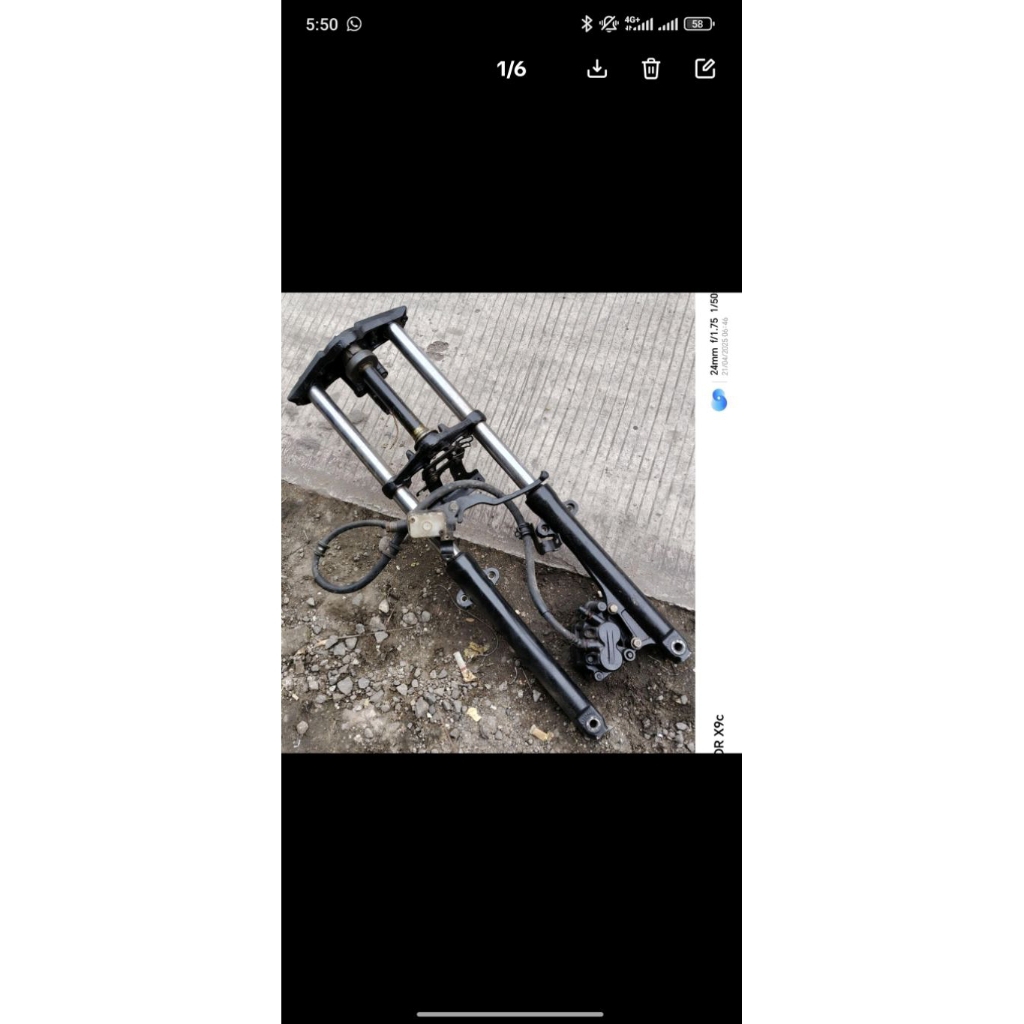 shock breaker shockbreaker depan set kaliper bajaj pulsar 135 as 33 original ori asli second