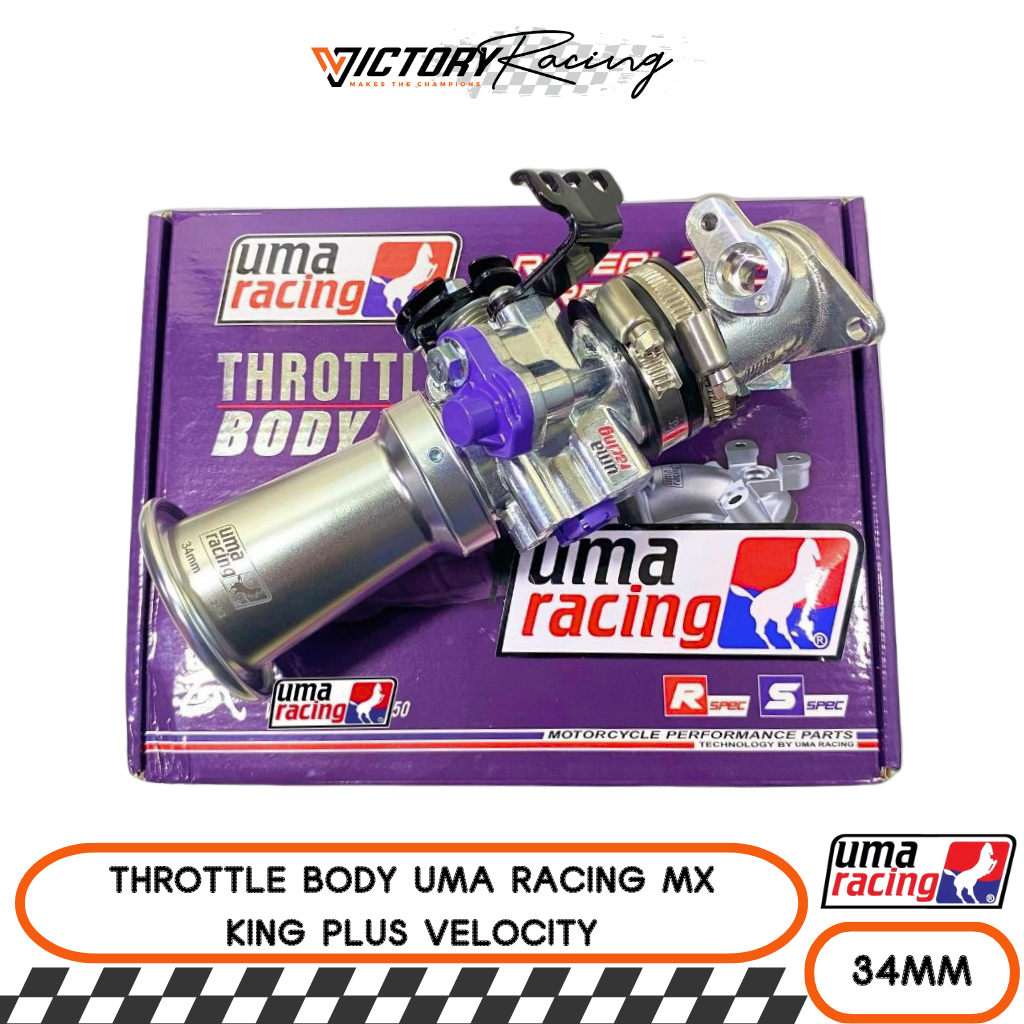TB Throttle Body Uma Racing MxKing Vixion R15 34mm DownDraft