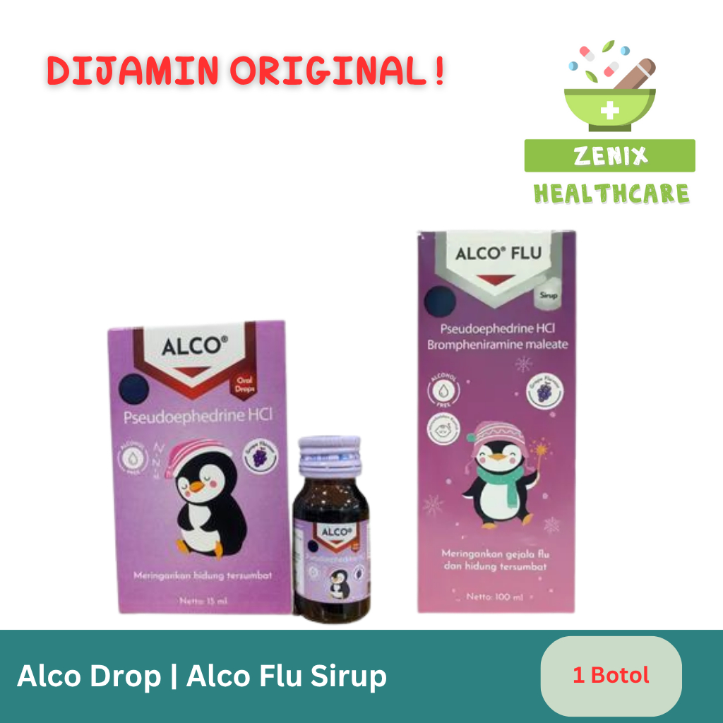 Alco Drop | Alco Plus Sirup – Obat Pilek dan Hidung Tersumbat