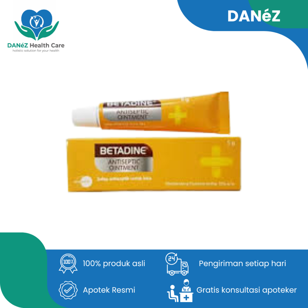 BETADINE OINT SALEP 5GR UNTUK MENGOBATI LUKA LUAR