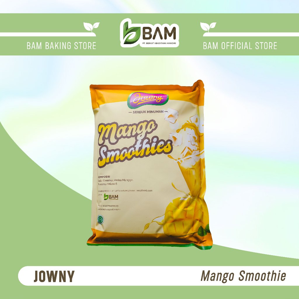 JOWNY MANGO SMOOTHIE 1KG  minuman bubuk (premix) minuman instan