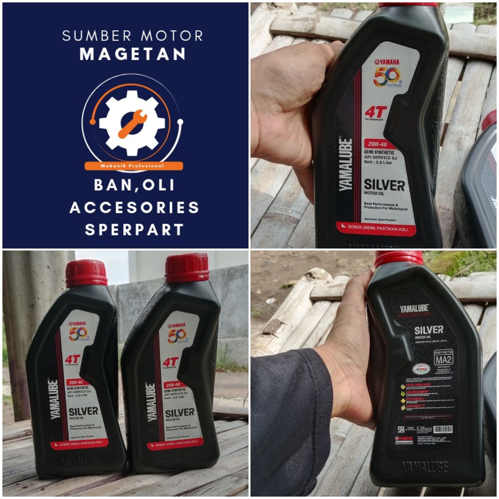 Oli Yamalube Silver 800ml Oli Yamalube motor bebek Yamaha Original