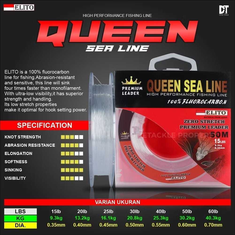 Senar Leader ELITO QUEEN SEA LINE / Senar Leader Fluorocarbon 100%